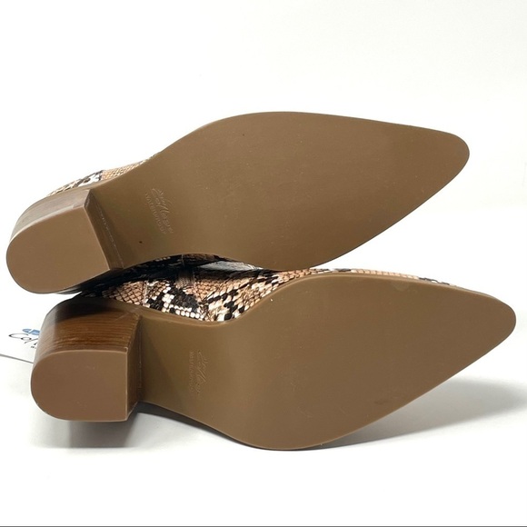 Aqua College Quiana Waterproof Snake Print Booties 7 NIB Pointed Toe Ankle Boots - Picture 11 of 14